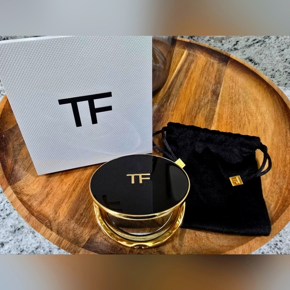 Tom Ford Black and Gold Compact Double Mirror - Picture 1 of 2